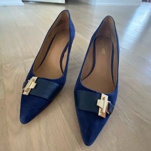 Nine West Blue Kitten Heels